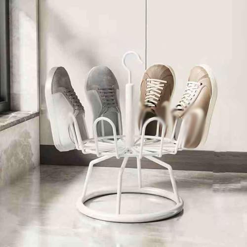 Zapatero giratorio – Organizador de almacenamiento giratorio de 360° para exhibición vertical y organización eficiente de zapatos