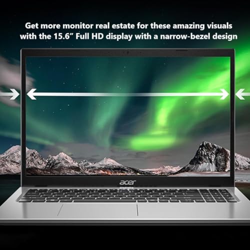 Image of acer Aspire 3 Slim Laptop with Office 365 for The Web - Backlit Keyboard - Intel Core I3-1305U Processor - 16GB RAM - 256GB SSD - 15.6 inch FHD - Windows 11 Home w /o Earbuds