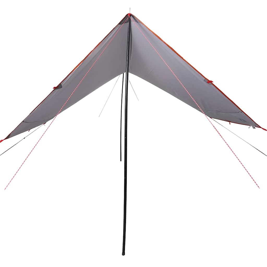 Telone da campeggio arancione 430 x 380 x 210 cm impermeabile, telo per tenda protezione solare per esterno, campeggio, escursionismo, amaca 94684