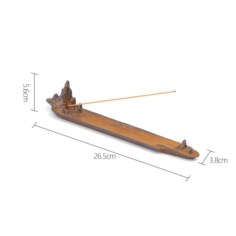 Portaincenso in ceramica per aromaterapia, con inserto per incenso in ceramica cinese, per casa e interni, fornace per incenso zen a riflusso (2)