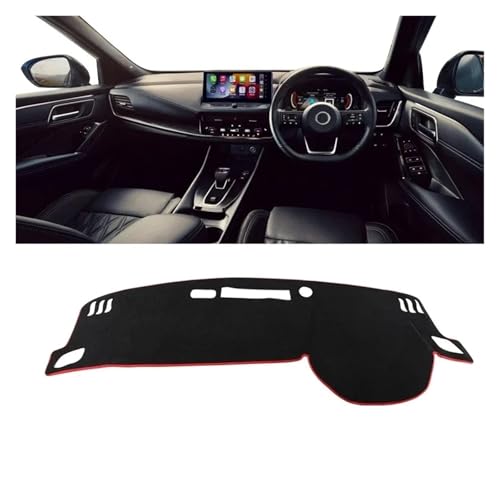Tapis de tableau de bord Nissan Qashqai J12 2022 2023 protection solaire anti-reflet rouge LHD