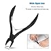 FERYES Toenail Clippers for Ingrown or Thick,Fungal or Ingrown Toenails - Large Handle Toenail Cutters - 4R13 Stainless Steel - Podiatrist Recommended,FL-N20,BLACK