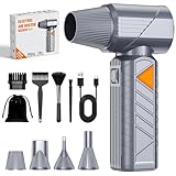 BOBYE Compressed Air Duster, 350W High‑Power Cordless Electric Air Duster with 180,000 RPM Brushless Motor, 10,000 mAh Battery, 18W Fast Charging, Stepless Speed for Keyboard, PC, and Car