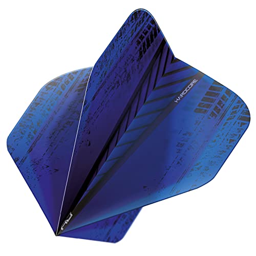Red Dragon Darts Hardcore Radical Blue Extra Thick Standard Dart Flights - 4 Sets Per Pack (12 Dart Flights In Total) #TOP1