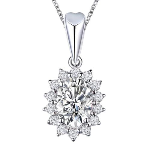 Pendentif en diamant pour femmes et chaîne de pendentifs de mariage : bijou de charme chic