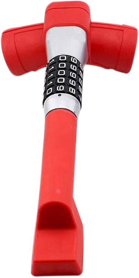 Car T-Shaped Steering Wheel Anti-Theft Lock Retractable Hook Lock Retractable Anti-Theft Combination Lock for Carstrucks