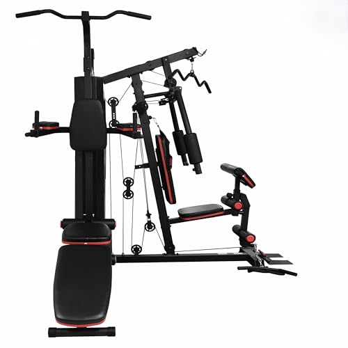 Image of Hercules Fitness Multi Gym SM208 160 lbs Home Gym Multi Gym 3 Station Machine All in one equipments for Workout Machine Chest Biceps Shoulder Back Triceps Legs Muscle Multiple use Exercise