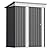 Patiowell 5x3 FT Outdoor Storage Shed, Garden Tool Shed with Sloping Roof and Lockable Door, Metal Shed for Backyard Garden Patio Lawn, Gray