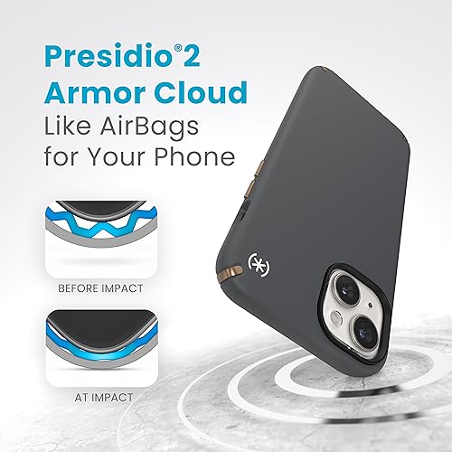 Image of Speck iPhone 15 Plus Presidio2 Pro Case - 6.7 inch Grey Bronze