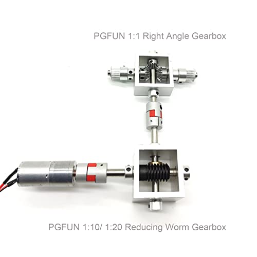 Pgfun TYXC-0010-1-2_10 1:1 Right Angle Bevel Gearbox 1.5 Module 20 Teeth 90° Angle Drive Steering Gear Device Simple Mechanical Diy Module thumb #5