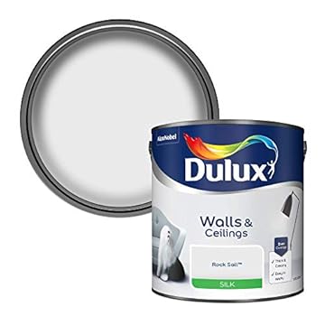 Dulux Silk Emulsion Paint For Walls And Ceilings - Rock Salt 2.5 Litres