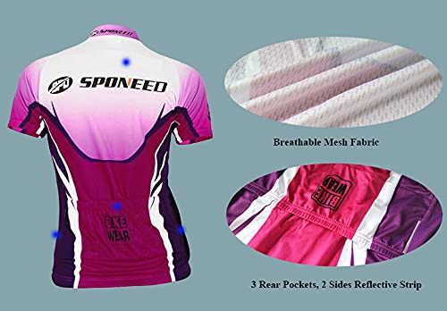 Conjunto de shorts e jérsei de ciclismo feminino com esponjas, roupas de ciclismo, Esportivo, Multi