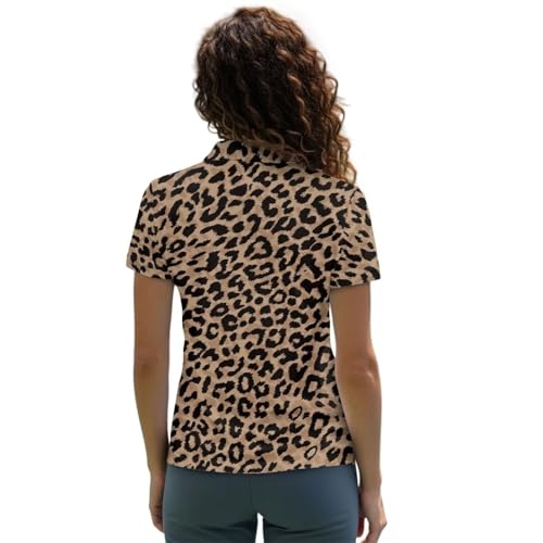 Women's Golf Polo Shirts 3-Button Short Sleeve Shirts Summer Sun-Proof Quick Dry Moisture Wicking Tops Plus Size2