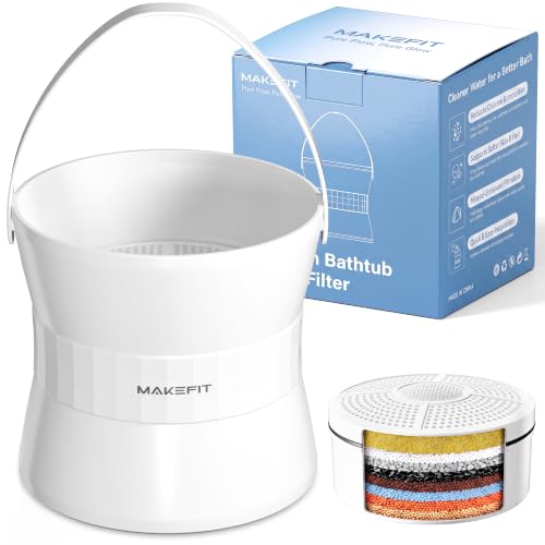 MakeFit Bathtub Faucet Filter, 8-Stage Bath Water Filter for Hard Water