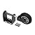 Boerboel Gate Solutions 73044963 Boerboel Heavy-Duty Gate Wheel, Black