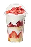 GUSTO [16 oz. - 50 Count Clear Plastic Cups With Dome Lids (No Hole), Fruit Cups with Lids for Party - Perfect for Smoothies, Milkshakes, and To-Go Beverages - (Formerly Comfy Packaged)