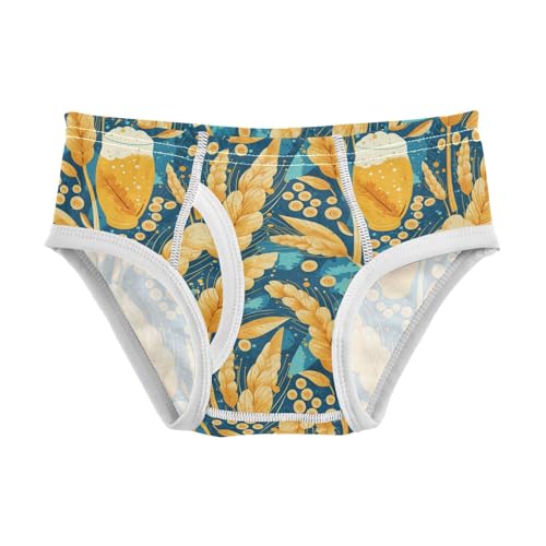visesunny Boys Potty Training Underwear Delicious Wheat Beer Bubble Breathe Cotton Briefs Size 2T-8Y for Toddler