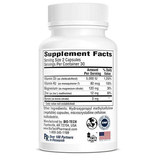 Bio-Tech Pharmacal D3 Plus (60 Count) #TOP3
