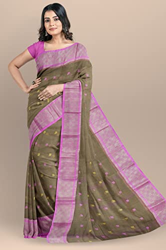 Image of Woven Tangail Pure Cotton Saree