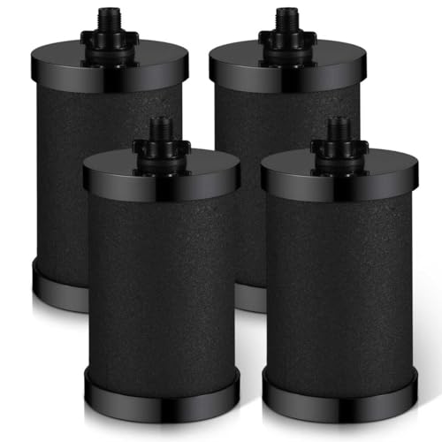 2387 Pro Replacement Water Filter Compatible with Water Filtration System, Last Up to 5000 Gallons,Black (4)