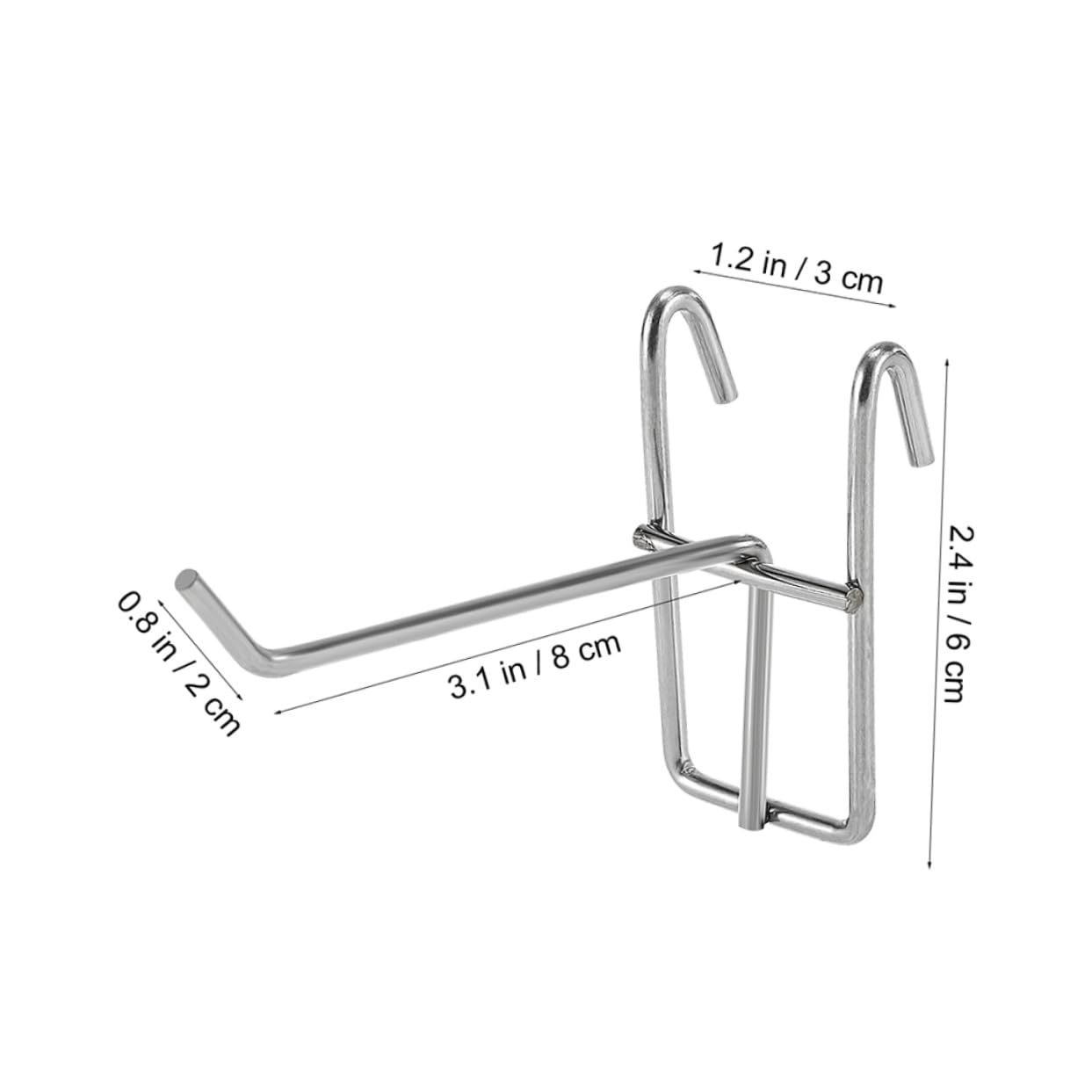 Garneck Hook 40pcs Hanging Display Hook Grid Wall Supply Versatile for Snacks Small Items and Retail Display