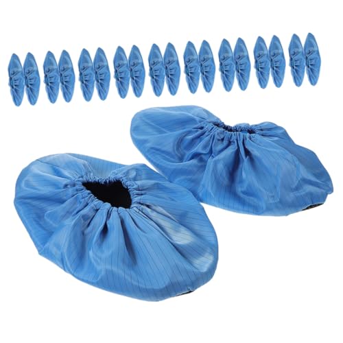 Healeved 10 Pairs of Reusable Boot Covers Anti-static Non-skid Breathable for Home/indoor/room Easy to Wash Polyester