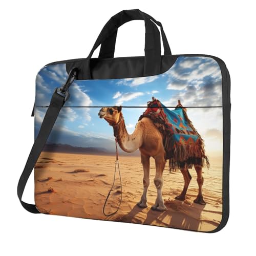 Maletín para portátil de 14 pulgadas Camel azul cielo miniatura 1