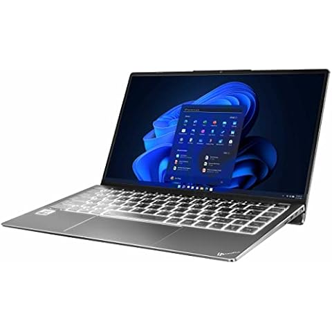 LincPlus P5 35,6 cm Intel Core i3 1005G1 8GB RAM DDR4 256GB SSD Full HD 1080P AZERTY-Layout Tastatur Aluminium Slim Laptop Windows 10 S Netbook Space Grey Cover