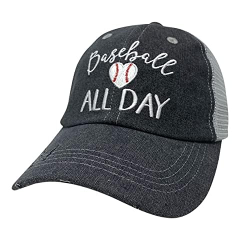 Cocomo Soul Baseball All Day Embroidered Hat Baseball Mom Mesh Trucker Style Hat Cap Dark Grey Cover