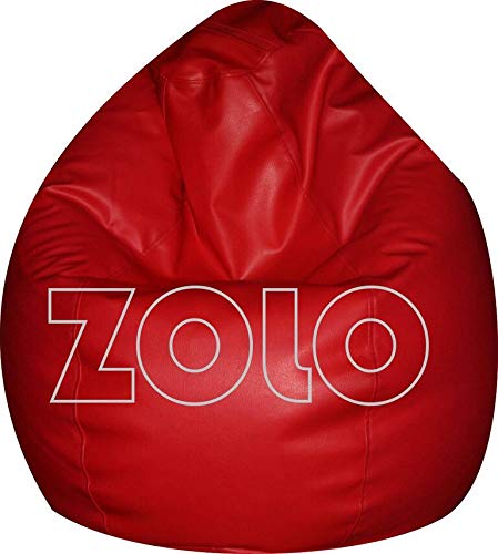 ZOLO XXL Bean Bag (Without Filling) - Cover Only - Red