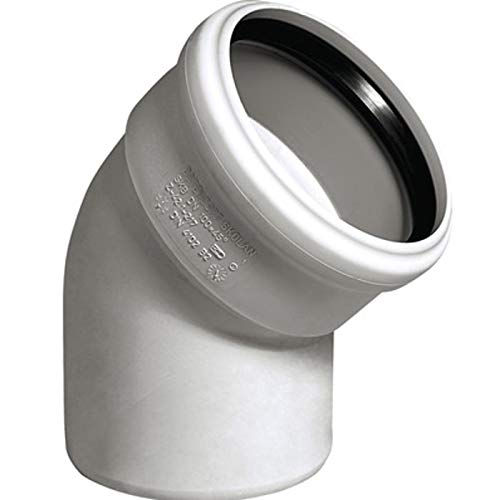 Preisvergleich Produktbild Upmann Rohrbogen Weiss 87 Grad DN 50
