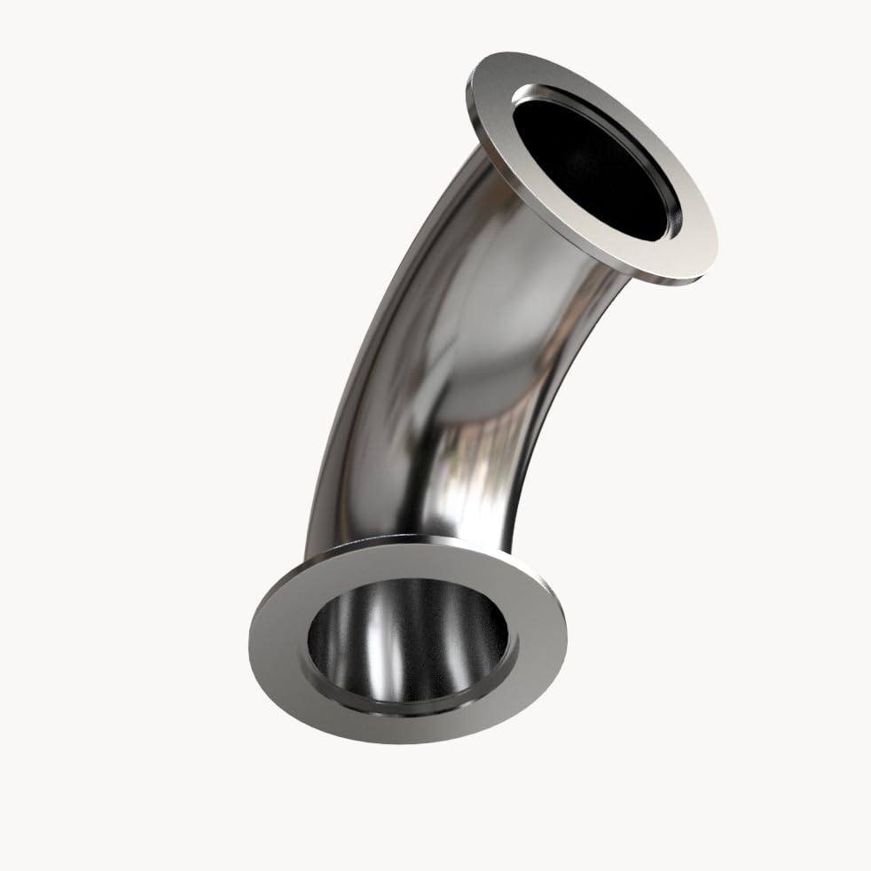 KF50 NW50 flange elbow fitting for vacuum application (90° KF50 Elbow)