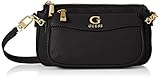 Mit dieser schicken GUESS Tasche treffen Sie die perfekte Auswahl. Sie kaufen damit zwei kleine Taschen! Je nach Lust und Laune können Sie variieren, ob Sie die eine Tasche als Handtasche mit der Kette tragen wollen oder die andere als Umhängetasche mit dem Schulterriemen! Maße: 24 x 13 x 5 cm