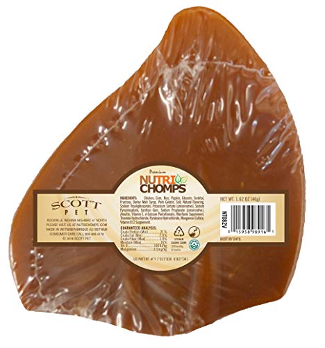 Pork-Chomps-Roasted-Pork-Skin-Dog-Chews-5-inch-Ear-Shapes-144-Ounce-Pack-of-1 - Cucciolini Doodles   Pork-Chomps-Roasted-Pork-Skin-Dog-Chews-5-inch-Ear-Shapes-144-Ounce-Pack-of-1