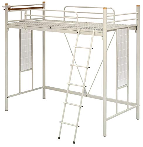 Amazon｜ロフトベッド 高さ182cm(rf-039)(ホワイト)｜ベッド