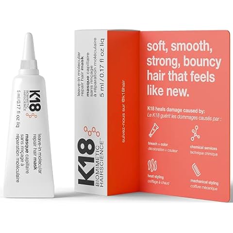K18 Biomimetic Hairscience Leave-In Molecular Repair Hair Mask, 5 ml Cover