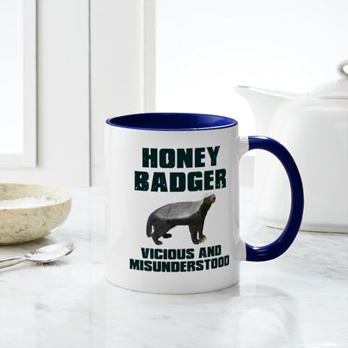 Taza de Cerámica CafePress Honey Badger 11 oz miniatura 6