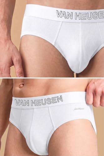 Image of Van Heusen Men's Briefs | Air Series| Light as air |Ultralight for superior comfort| Mesh Fabric | Breathable Active Trunks - Moisture-Wicking| Sweat Absorbant | Stretch Cotton Blend| Underwear for Active Wear | Style 40007|Available in Pack of 1 & 2
