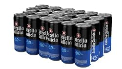 Estrella Galicia 0,0 - Cerveza Lager Sin Alcohol, 24 Latas x 33 cl