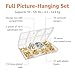 Amazon Basics Picture Hanging Hardware Assortment Kit, 220 Piece Set, Brass