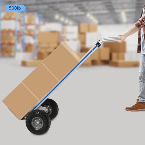 Carretilla de mano industrial con ruedas de goma miniatura 3