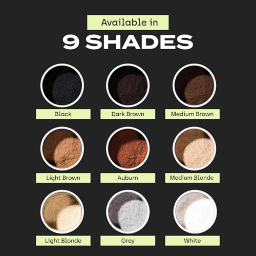 Image of Hair Building Fibers, Black, 27.5g, Instant Hair Thickening Solution, Fill In Fine or Thinning Hair Instantly Thicker, Fuller Looking Hair (Black, Large1)