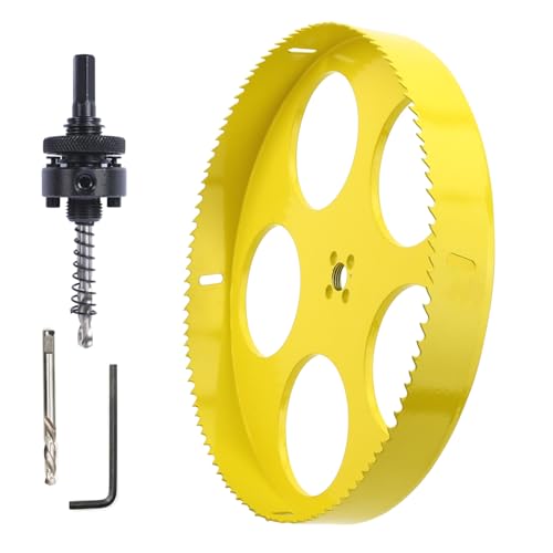 10 Inch Hole Saw with Arbor, 254mm M42 Bi-Metal Hole Cutter