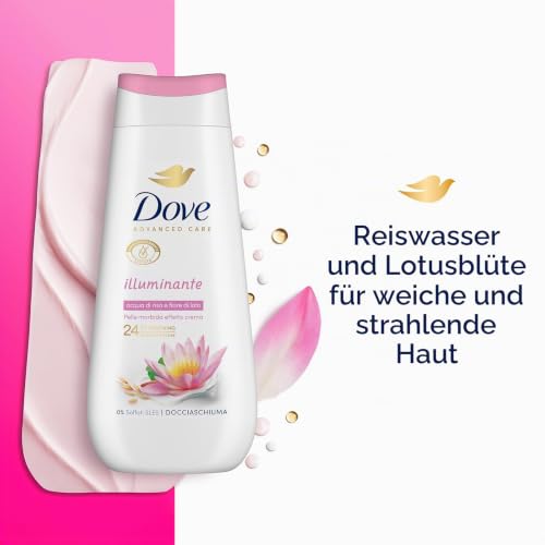 Dove Duschschaum Aufhellung Reiswasser & Lotusblüten, Unisex, 6 x 225 ml – Ansicht 3
