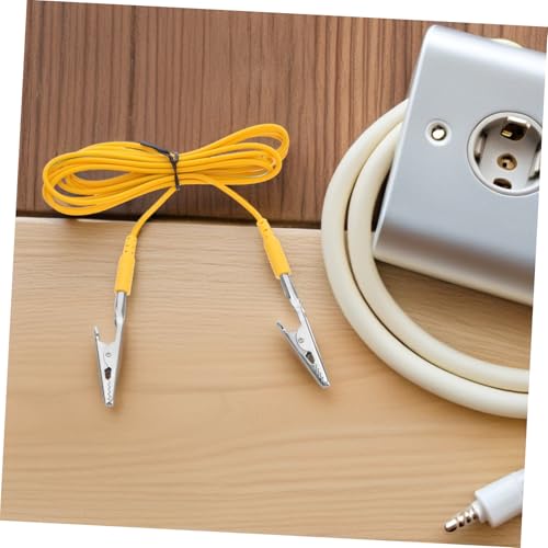Cable de conexión a tierra flexible antiestático con doble clip cocodrilo de 5 piezas 6