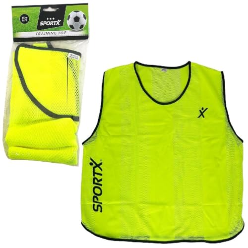 Gilet d'entraînement jaune SportX pour identifier vos équipes sur le terrain