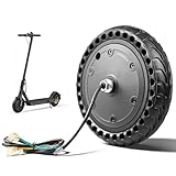 Amitor E Scooter Motor 36V 350W kompatibel mit Xiaomi Pro 2 Motor Elektro Scooter, Vorderradmotor mit Vollgummireifen 8,5 Zoll, All-in-One Ersatz mit Aluminiumfelge, Kein Aufpumpen & Langlebig, 1PCS
