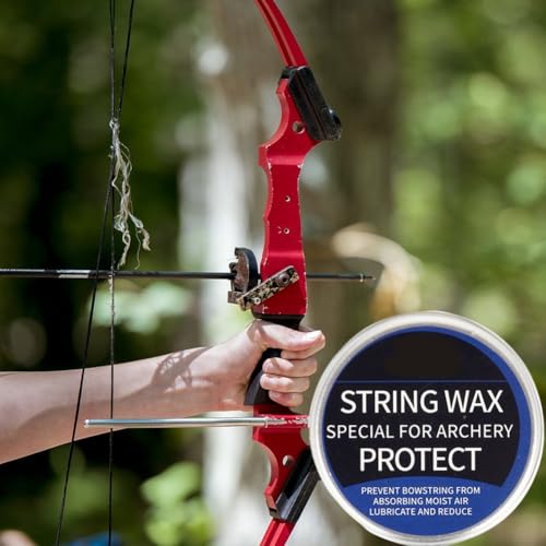 Archery Bow String Wax 2pcs Compound Bowstring Wax Reducing Friction Protective Rail Lube Bow Wax Accessories for Recurve - Image 4