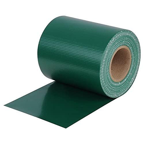 WOLTU® Taśma maskująca PCW 450 g/m² zielona 70 m z 50 x szynami mocującymi folia ogrodzeniowa z podwójnym prętem, ochrona przed wzrokiem i wiatrem