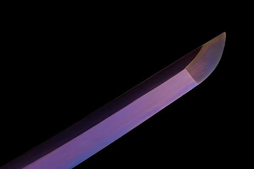 Miniatura 6 de Sekiro Shadows Die Twice Cosplay - Espada Katana roja hecha a mano, espada samurái japonesa real 9260 Primavera de acero